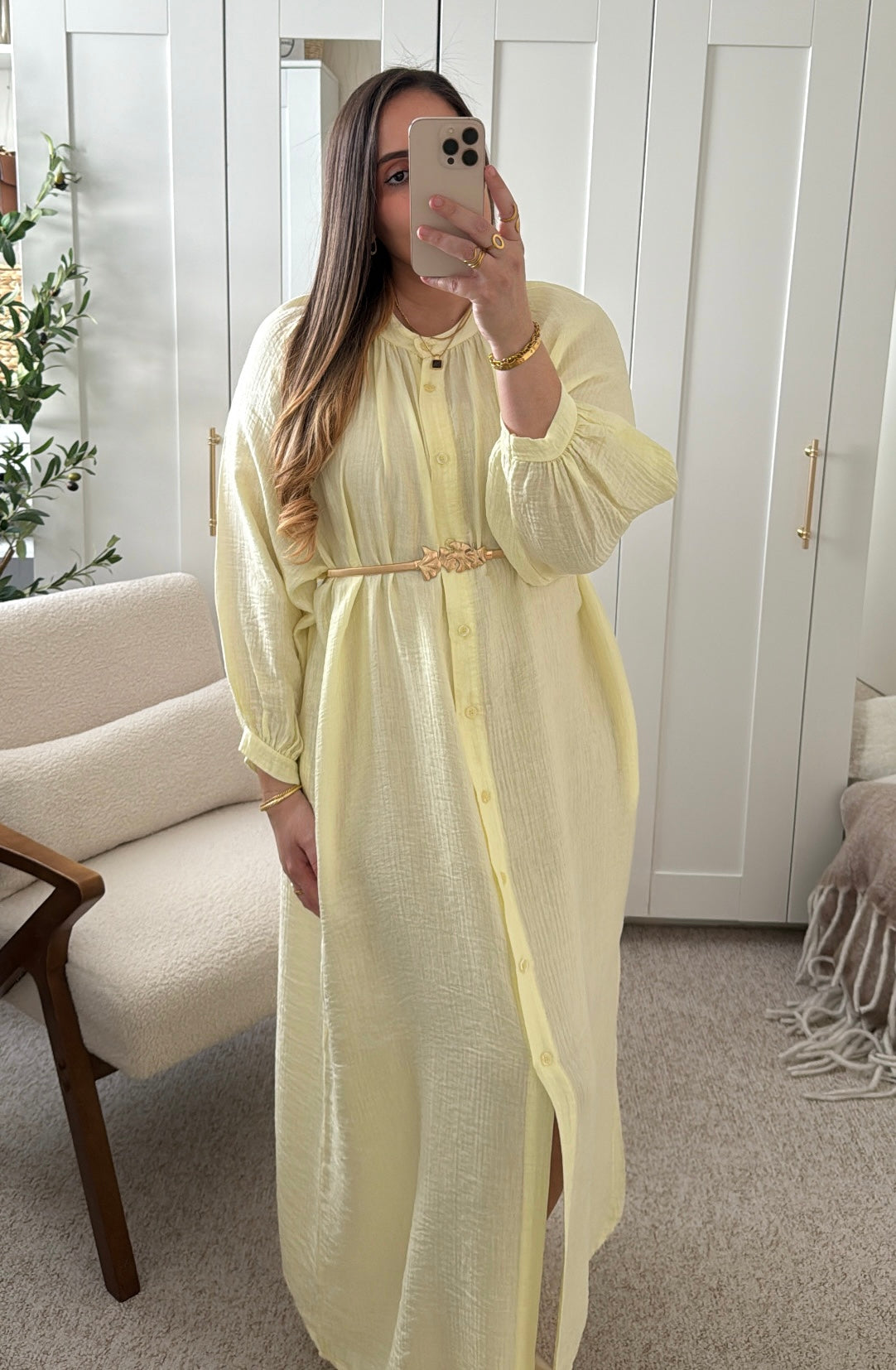 Robe LINA Jaune
