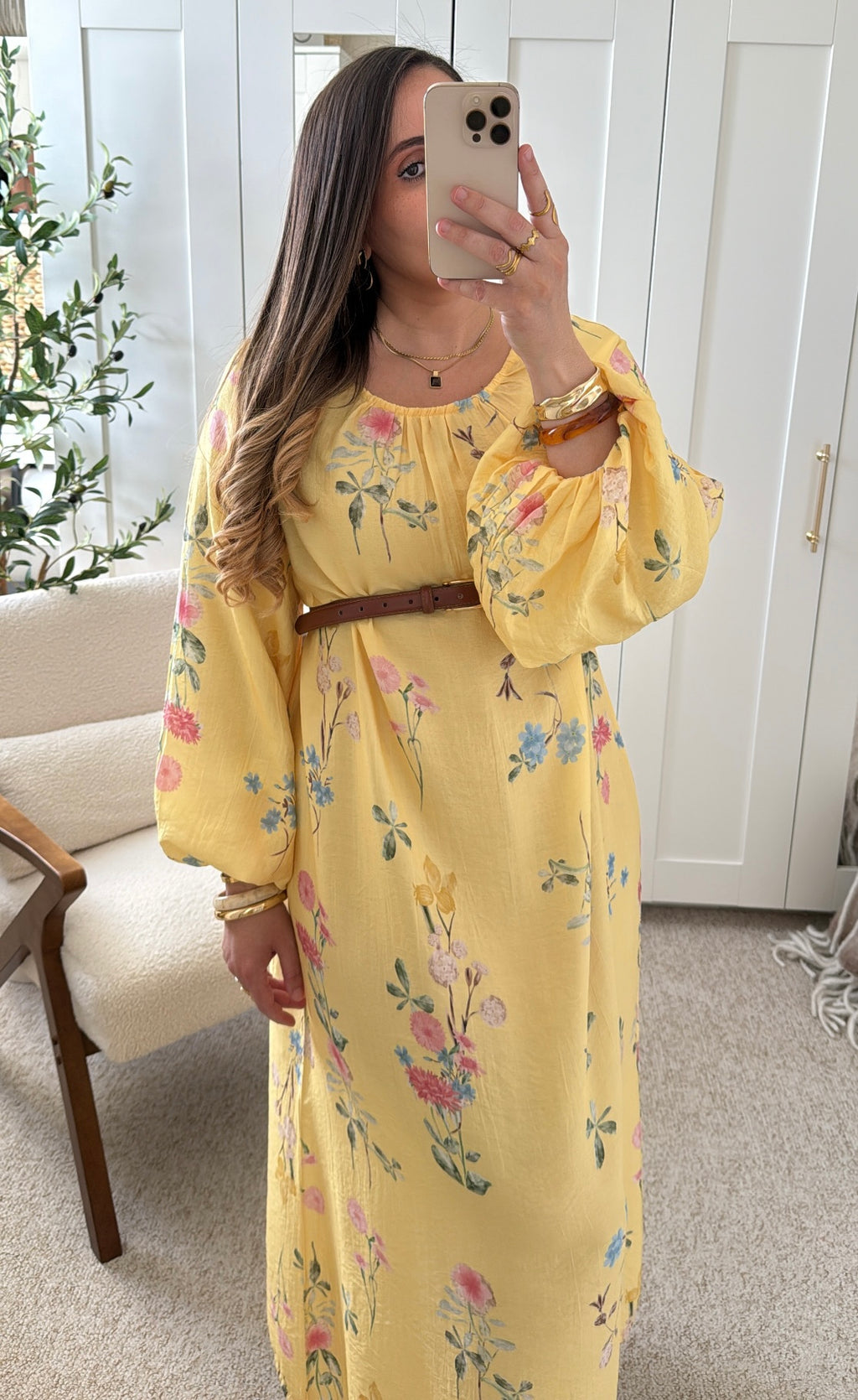 Robe Iris Jaune