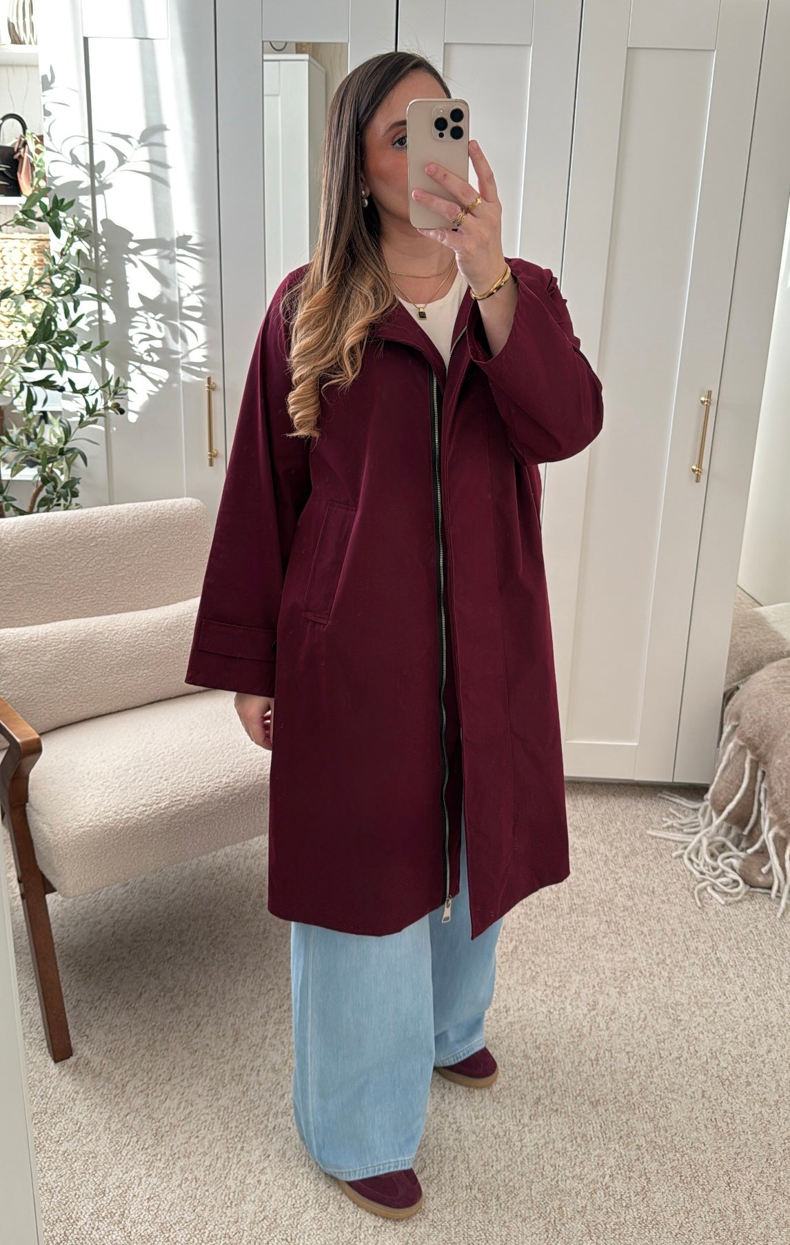Parka SARAH Bordeaux