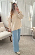 Pull EMMA Oversize Beige