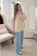 Pull EMMA Oversize Beige