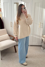 Pull EMMA Oversize Beige
