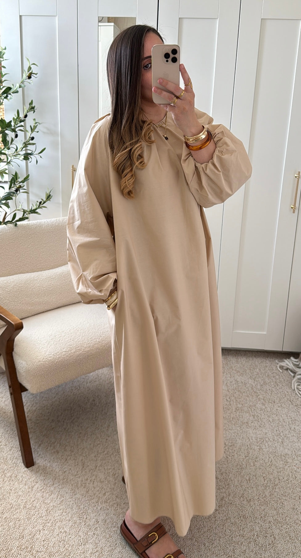 Robe Diana Beige