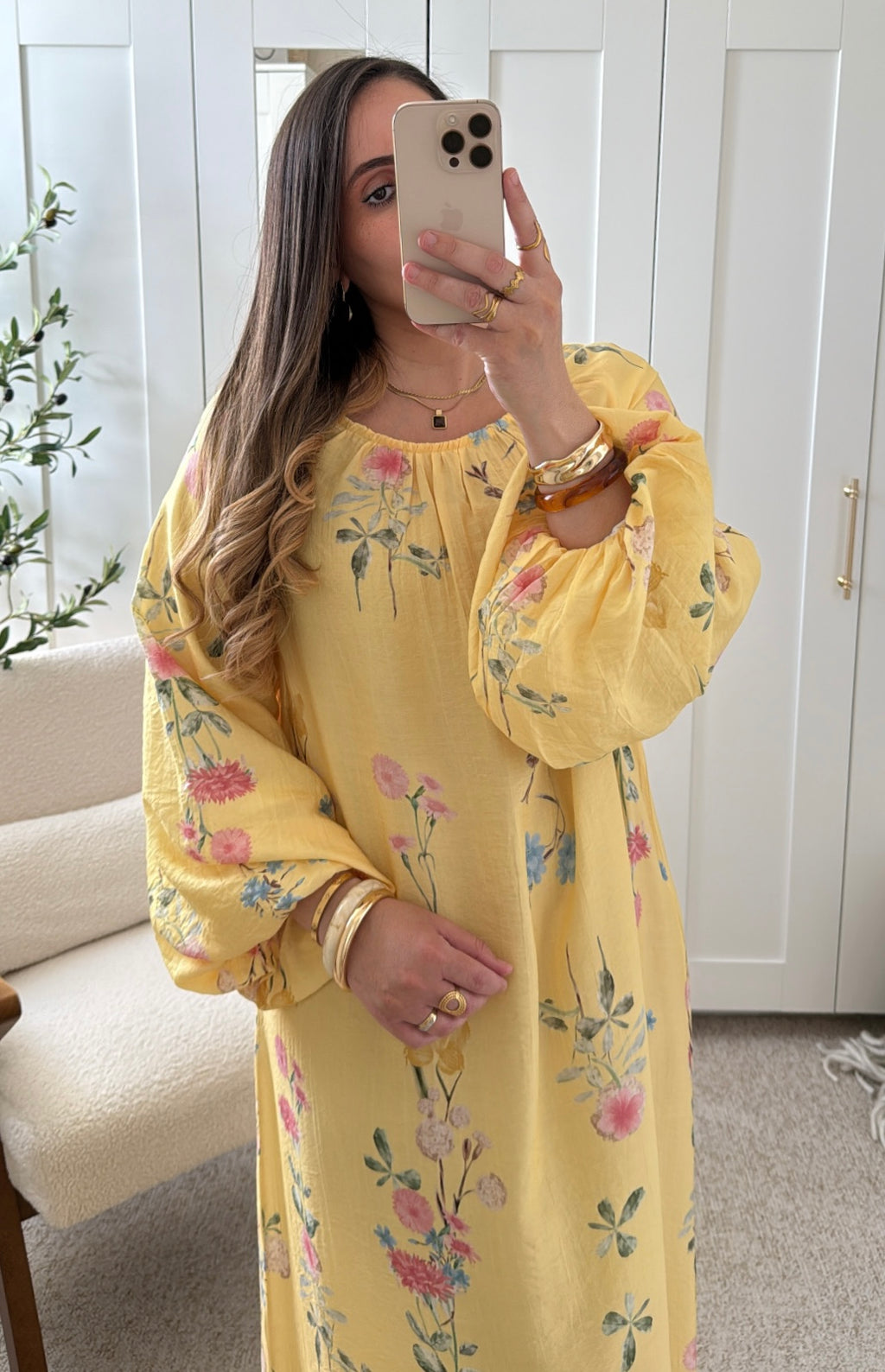 Robe Iris Jaune