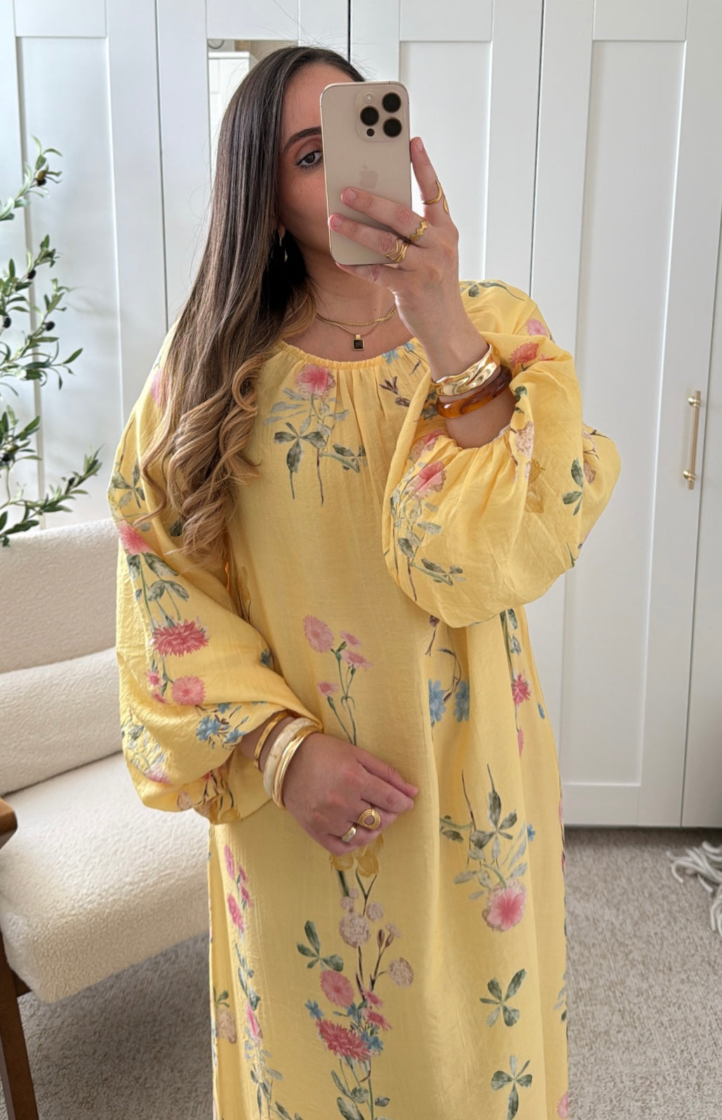 Robe Iris Jaune