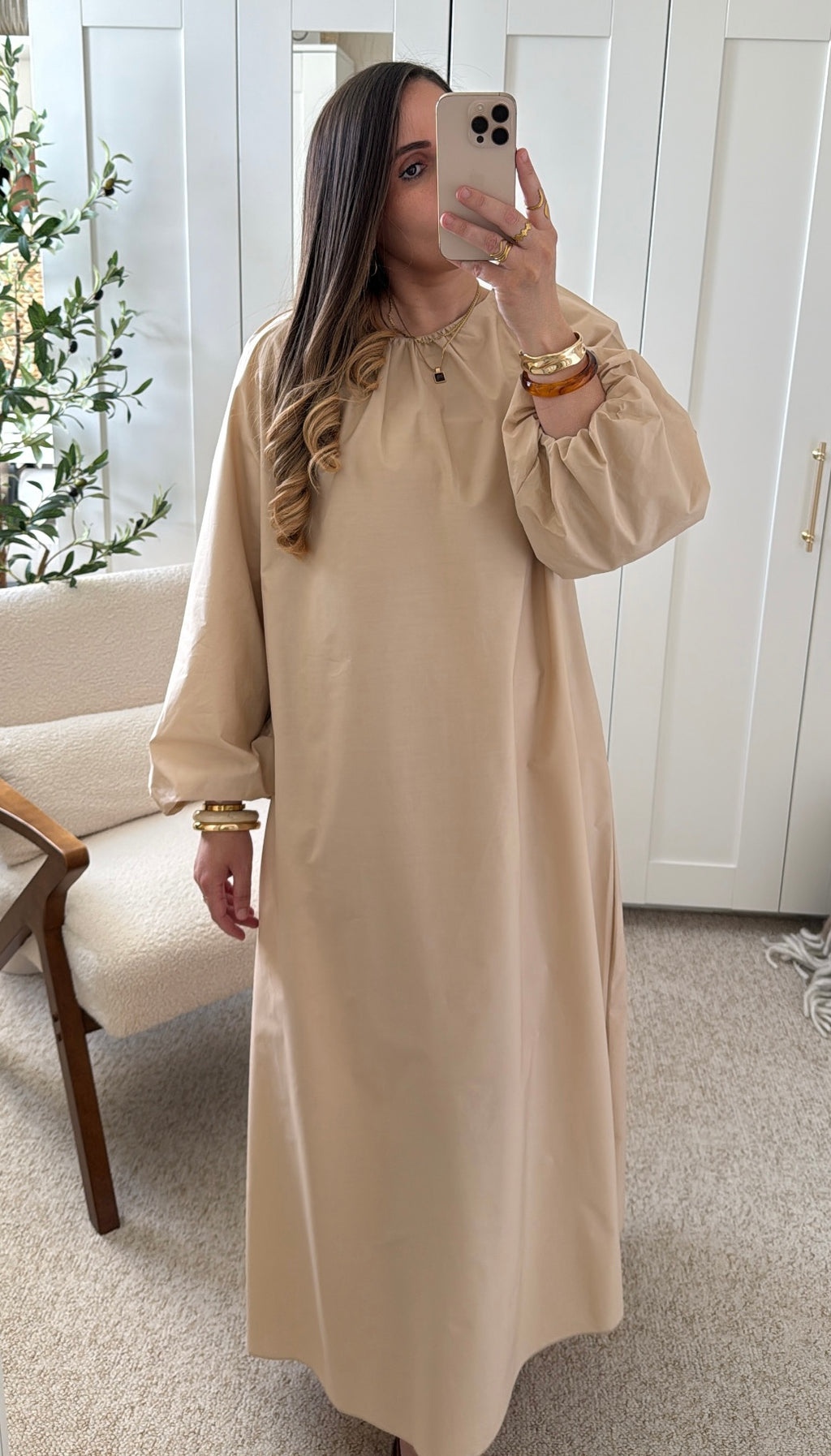Robe Diana Beige