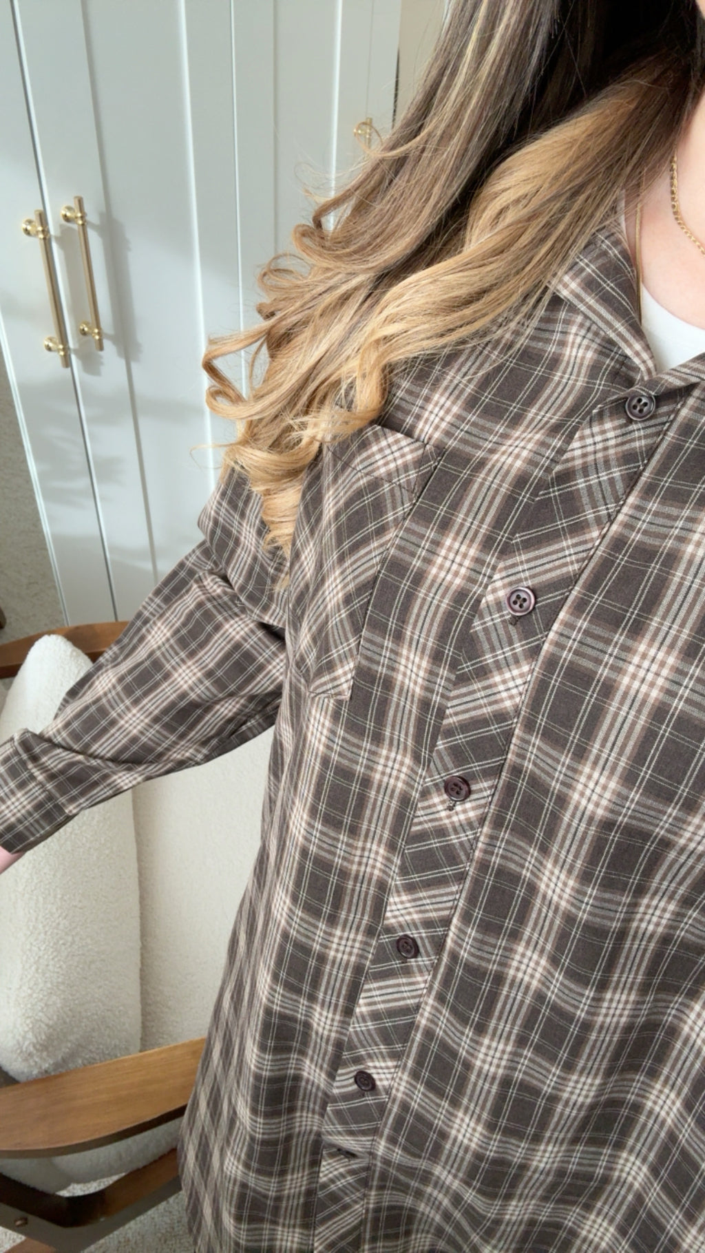 Chemise CARLA Marron