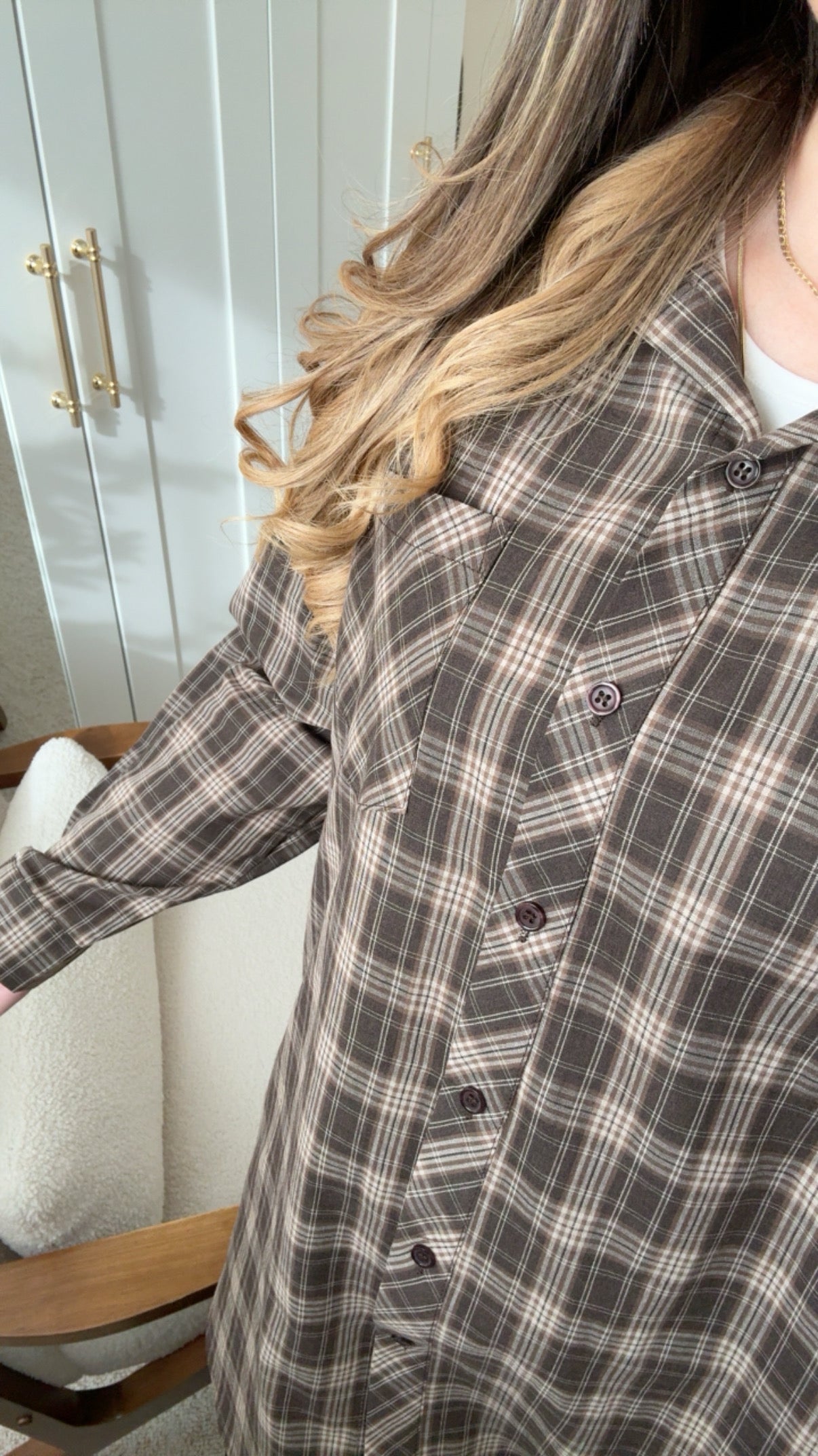 Chemise CARLA Marron