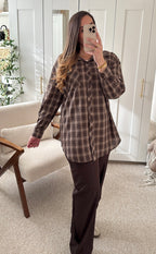 Chemise CARLA Marron