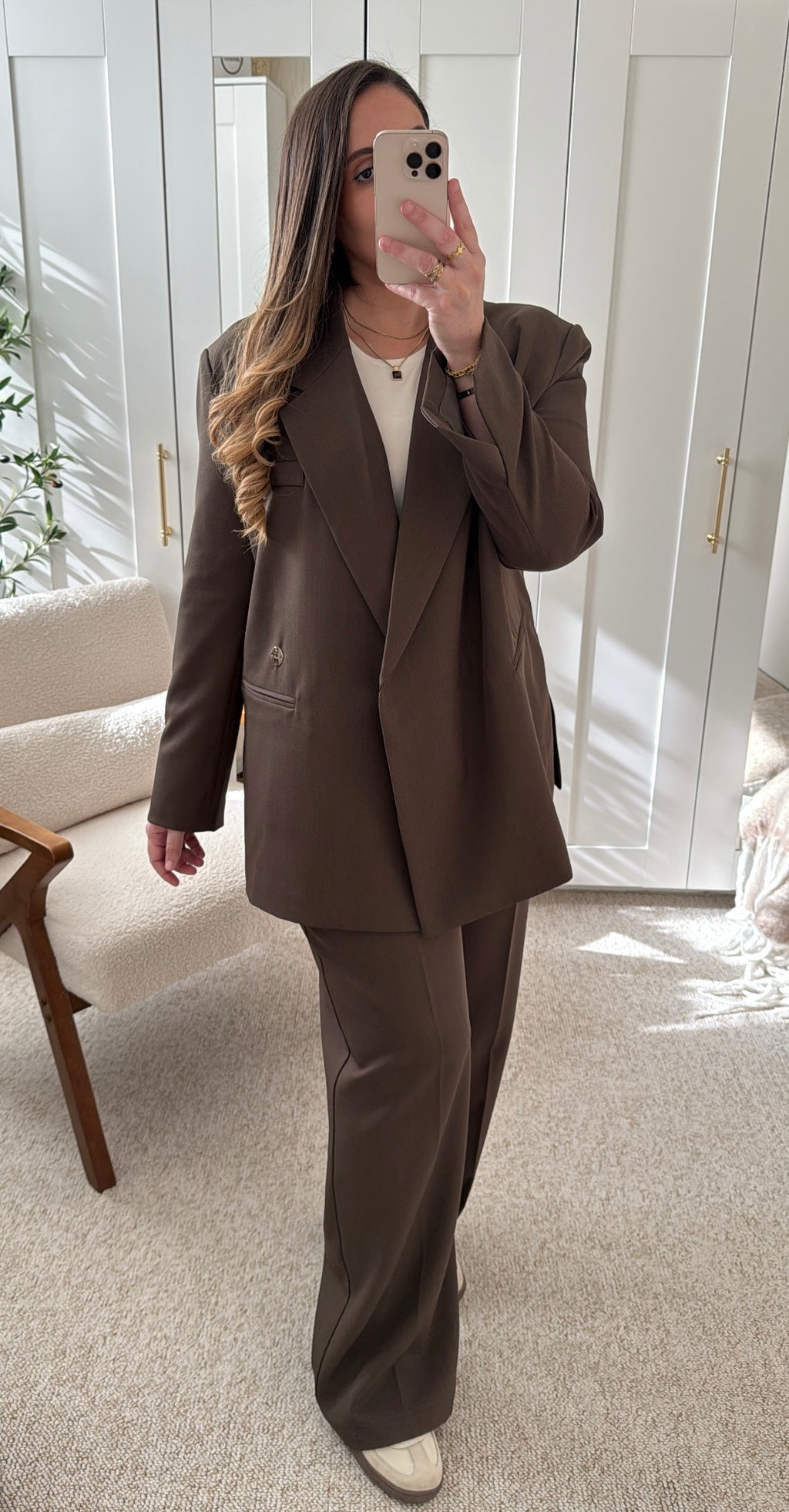 Blazer JADE Qualité Premium Marron