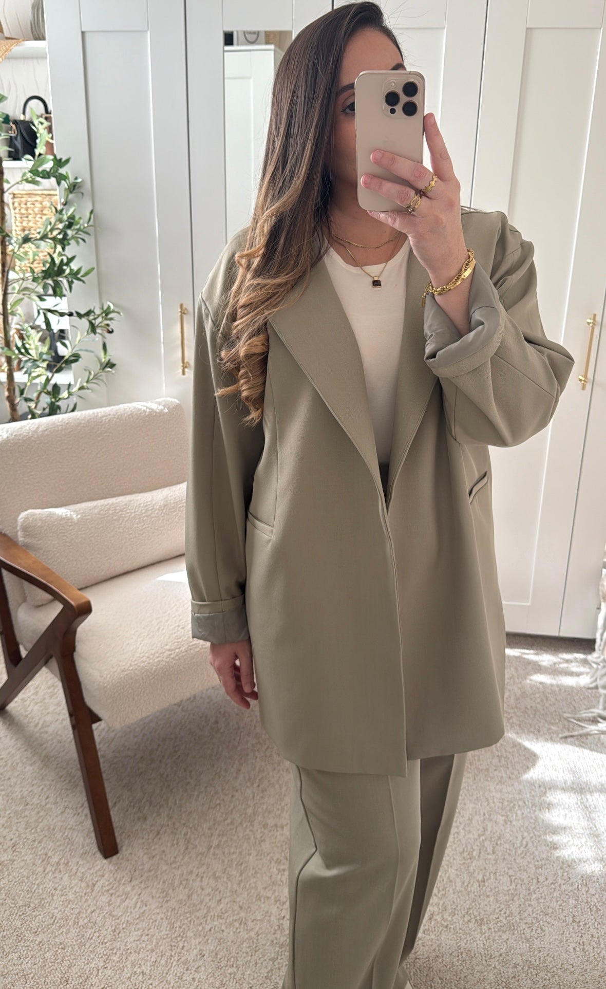 Blazer TALYA Qualité Premium Vert Sauge