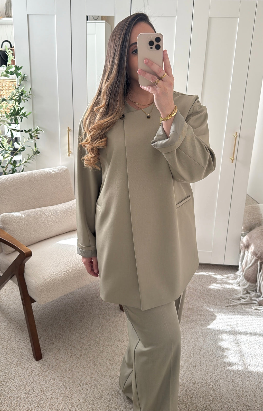 Blazer TALYA Qualité Premium Vert Sauge