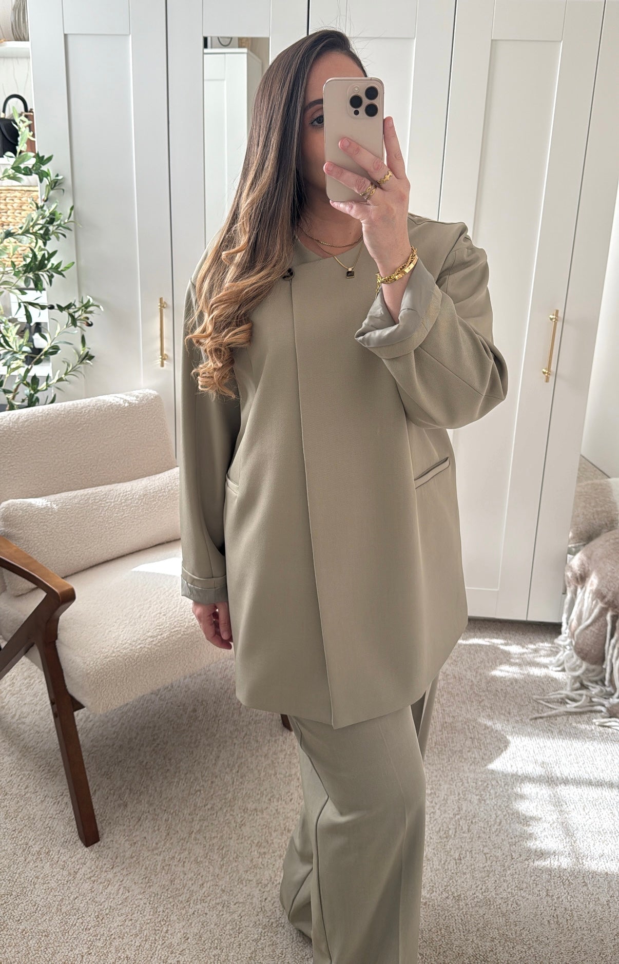 Blazer TALYA Qualité Premium Vert Sauge