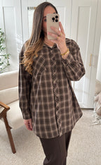 Chemise CARLA Marron