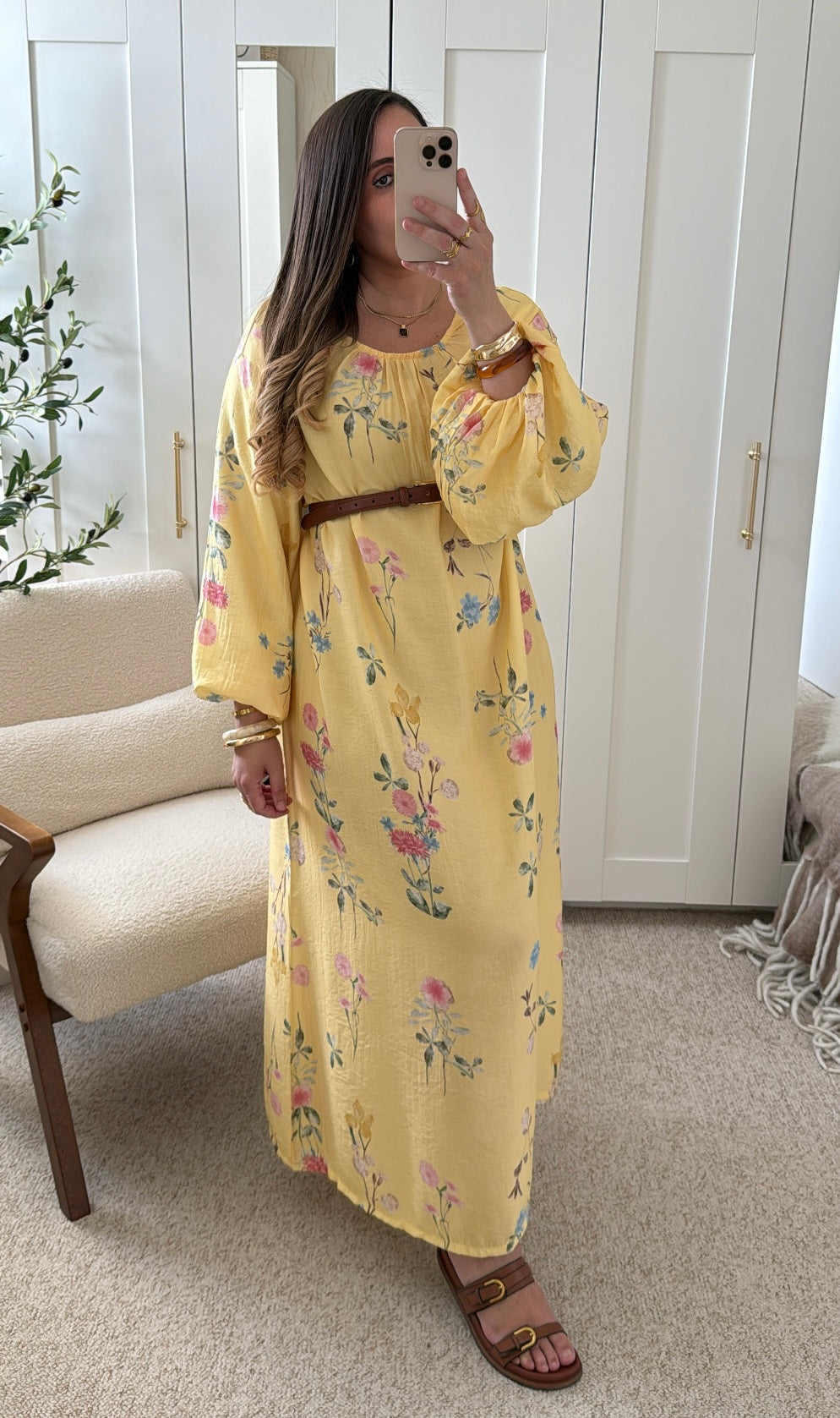 Robe Iris Jaune