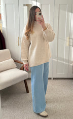 Pull EMMA Oversize Beige