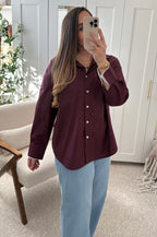 Chemise LÉA Bordeaux