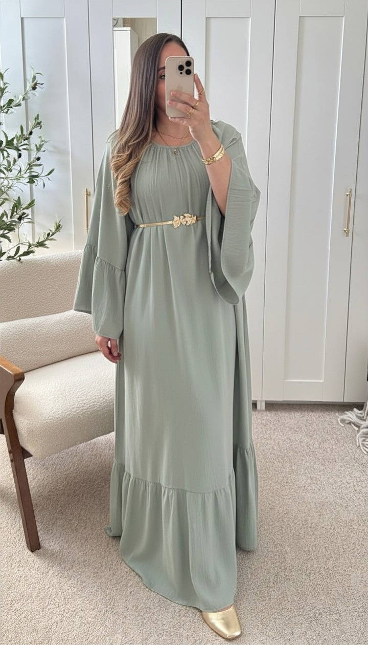 Robe AVA Vert d’eau (à partir d’1m65)